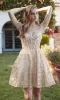 Short Glitter A-Line Hoco Dress: Juliet JT977U sold by PromGirl