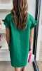 Short Button-Down Casual Green Shirt Dress sold by PromGirl