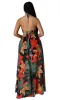 Cut-Out Floral Print Halter Casual Maxi Dress sold by PromGirl