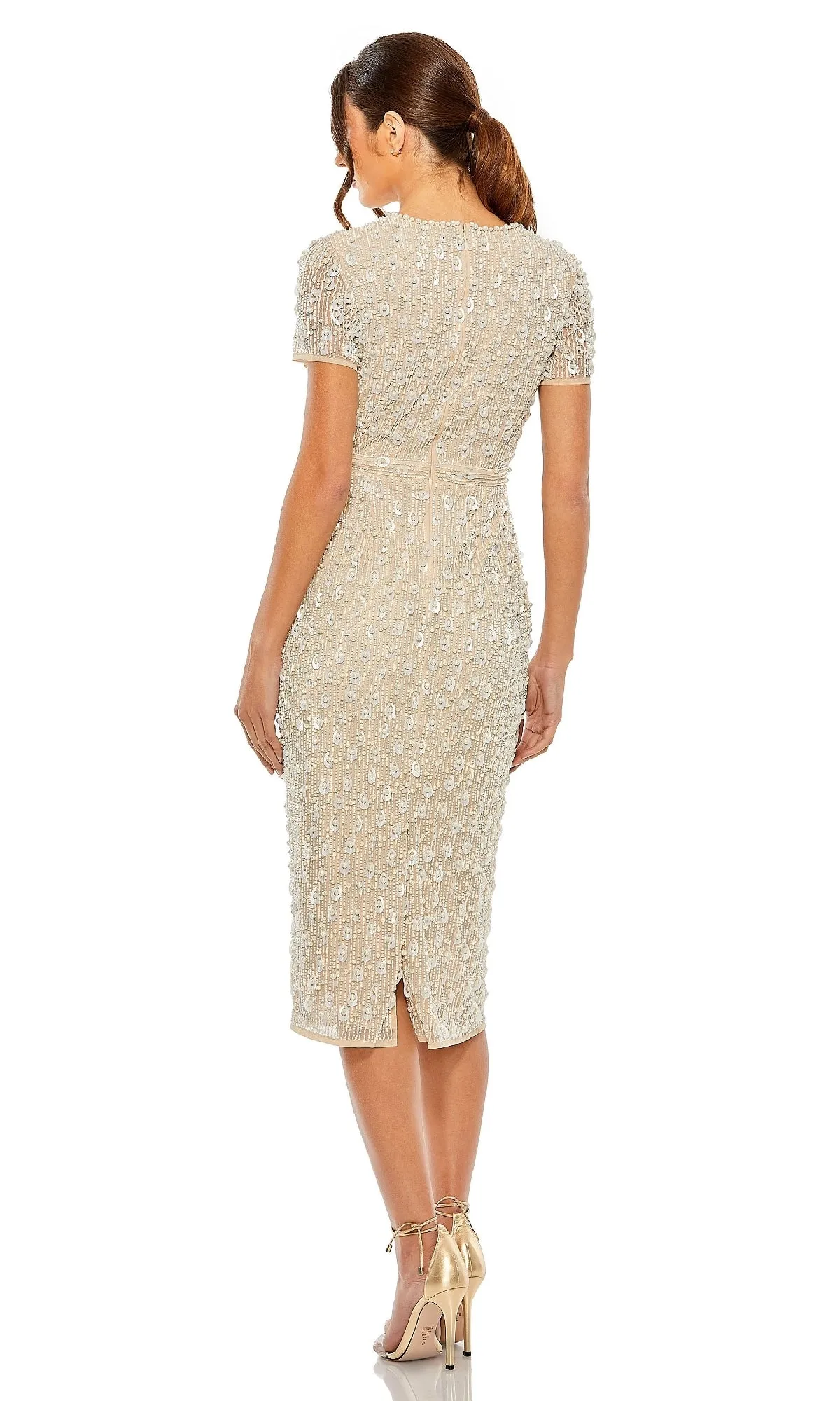 Midi Wedding-Guest Dress: Mac Duggal 93893 sold by PromGirl product image thumbnail 2