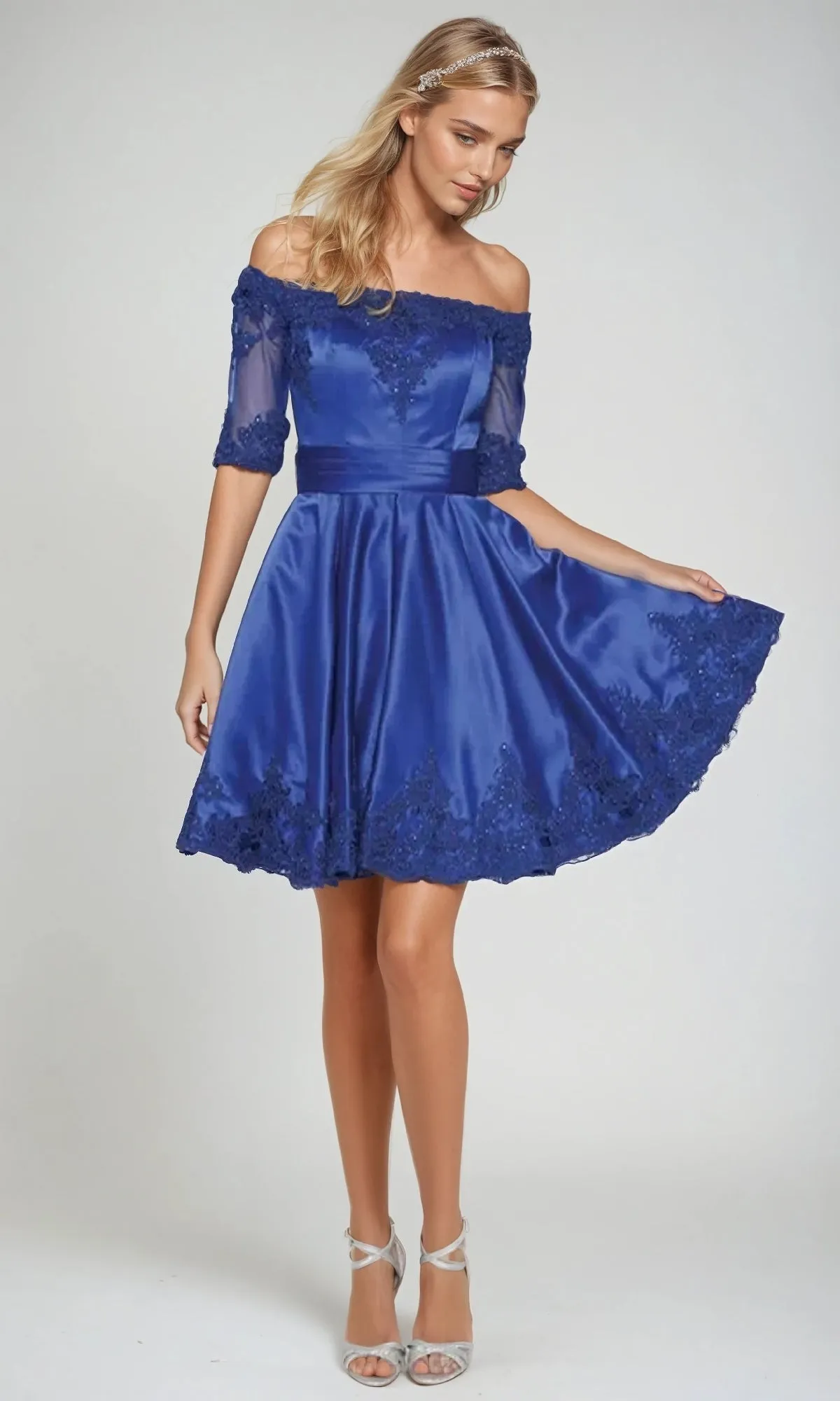 Short Semi-Formal Dress: Juliet 804 sold by PromGirl
