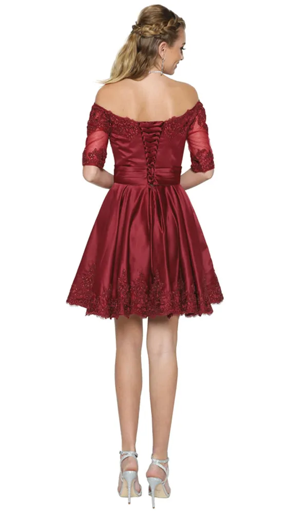 Short Semi-Formal Dress: Juliet 804 sold by PromGirl product image thumbnail 2