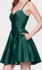 Hunter Green Mini Hoco Dress: Blondie Nites 4927BN sold by PromGirl