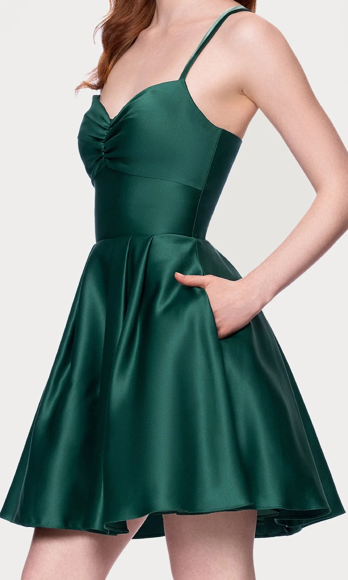 Hunter Green Mini Hoco Dress: Blondie Nites 4927BN sold by PromGirl product image thumbnail 5