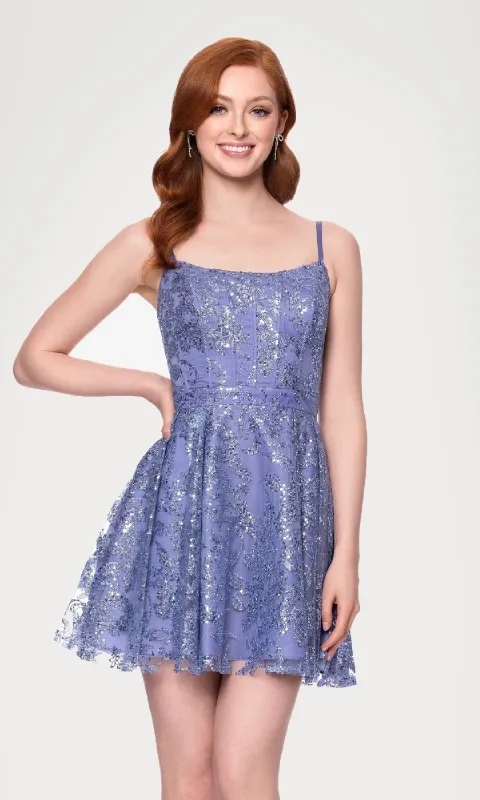 Mini Glitter Hoco Dress: Blondie Nites 5001BN-1 made by Blondie Nites
