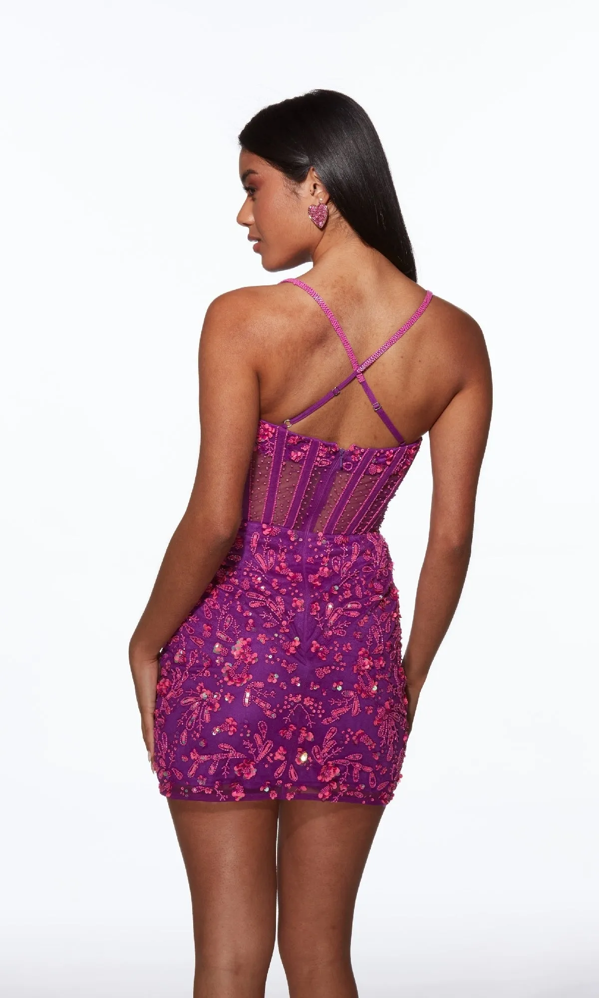 Short Homecoming Dress: Alyce 40093 sold by PromGirl product image thumbnail 5
