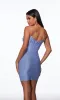 Strapless Short Corset Hoco Dress: Alyce 40042 sold by PromGirl