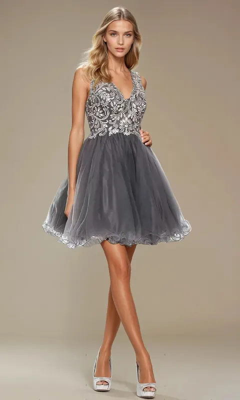 Short Hoco Dress: Juliet 749 sold by PromGirl