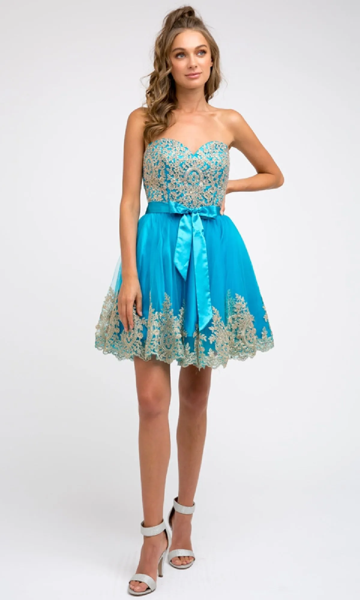Short Hoco Dress: Juliet 759 sold by PromGirl product image thumbnail 3
