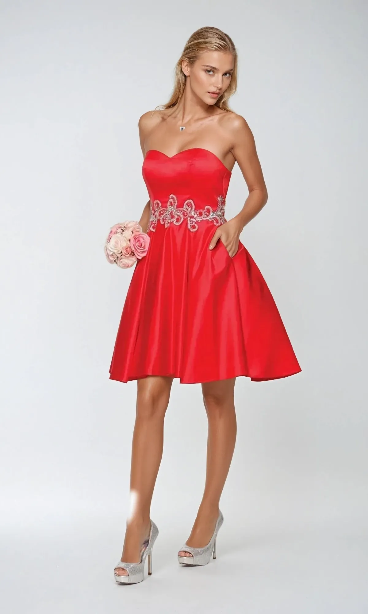 Short Hoco Dress: Juliet 769 sold by PromGirl product image thumbnail 3
