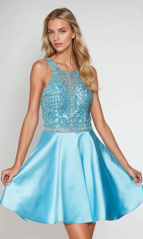 Short Hoco Dress: Juliet 779 sold by PromGirl