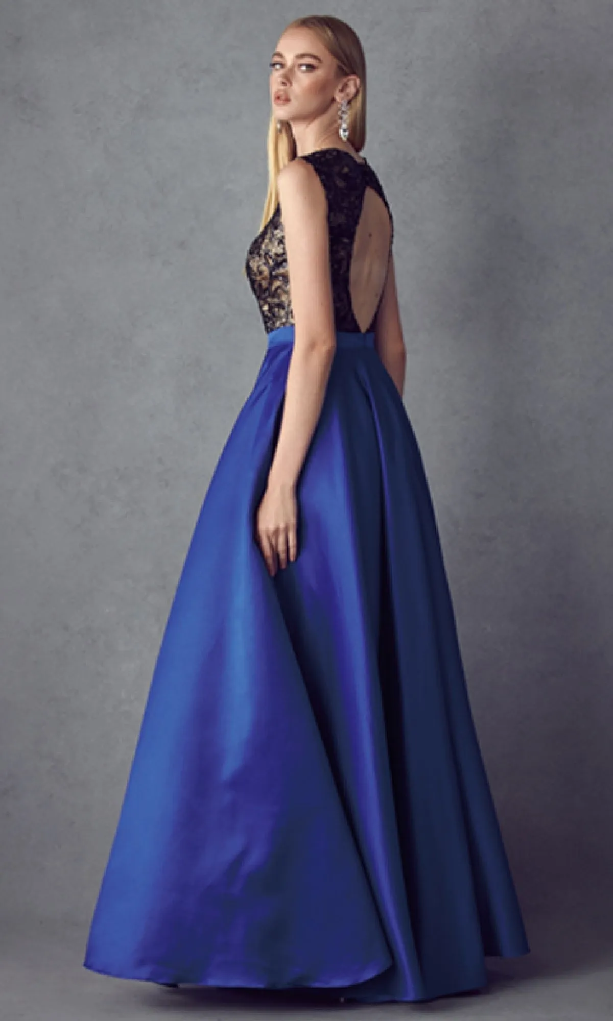Cut-Out Long A-Line Prom Dress: Juliet 661 sold by PromGirl product image thumbnail 2
