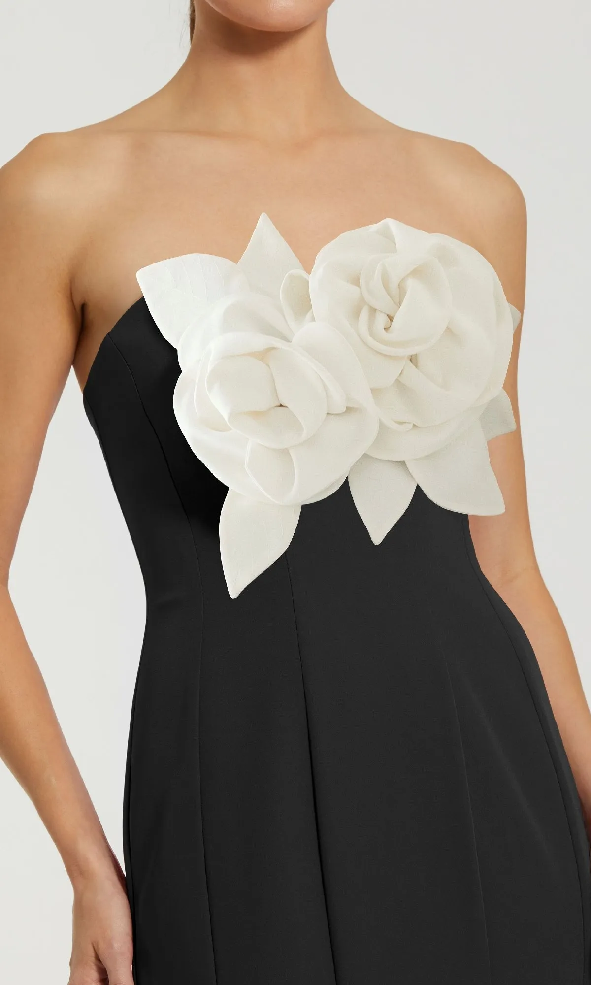 Strapless Long Black Formal Dress: Mac Duggal 2300 sold by PromGirl product image thumbnail 3