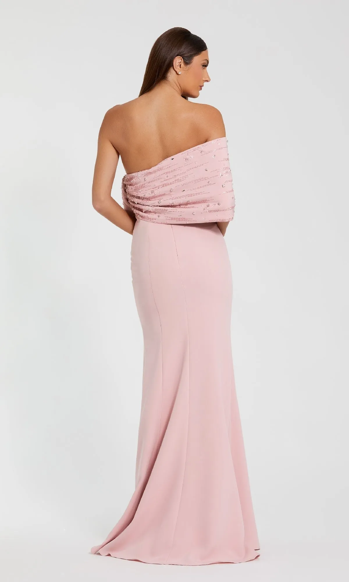 Draped Long Pink Formal Dress: Mac Duggal 2305 sold by PromGirl product image thumbnail 2