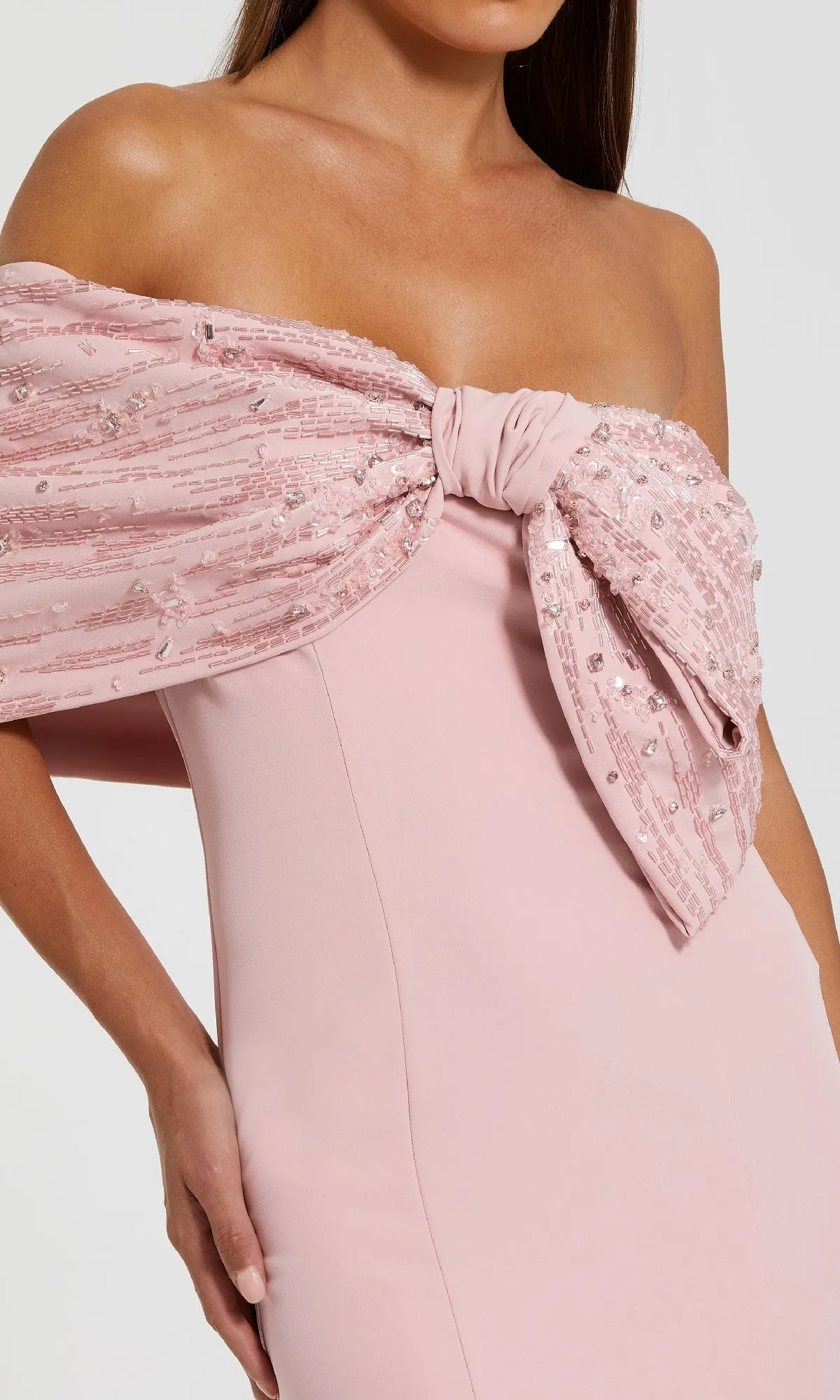 Draped Long Pink Formal Dress: Mac Duggal 2305 sold by PromGirl product image thumbnail 3