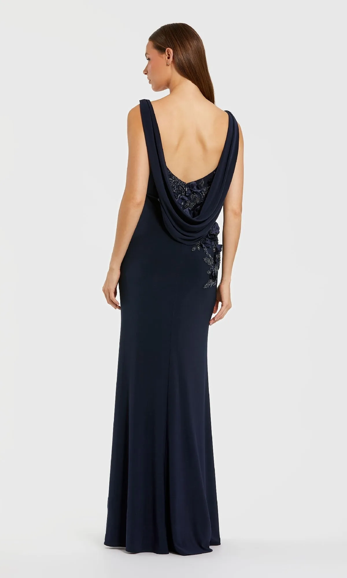 Cowl-Neck Long Formal Dress: Mac Duggal 11910 sold by PromGirl product image thumbnail 2