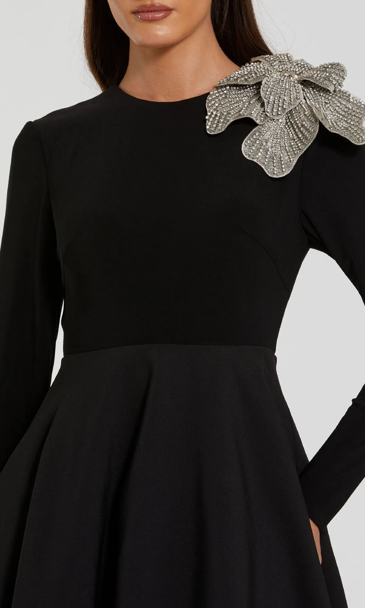 Long Sleeve Black Formal Dress: Mac Duggal 11832 sold by PromGirl product image thumbnail 3
