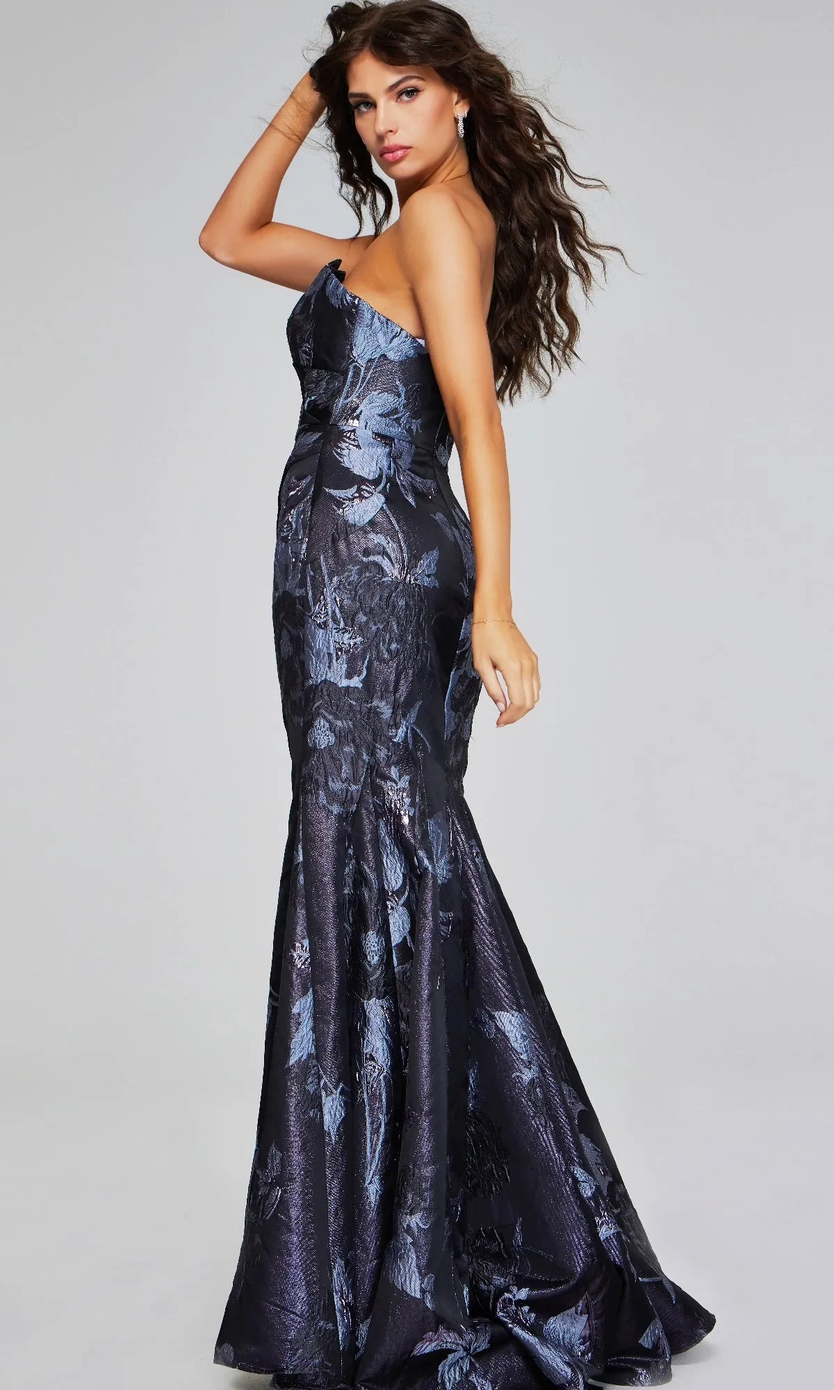 Long Formal Dress: Jovani 40309 sold by PromGirl product image thumbnail 3
