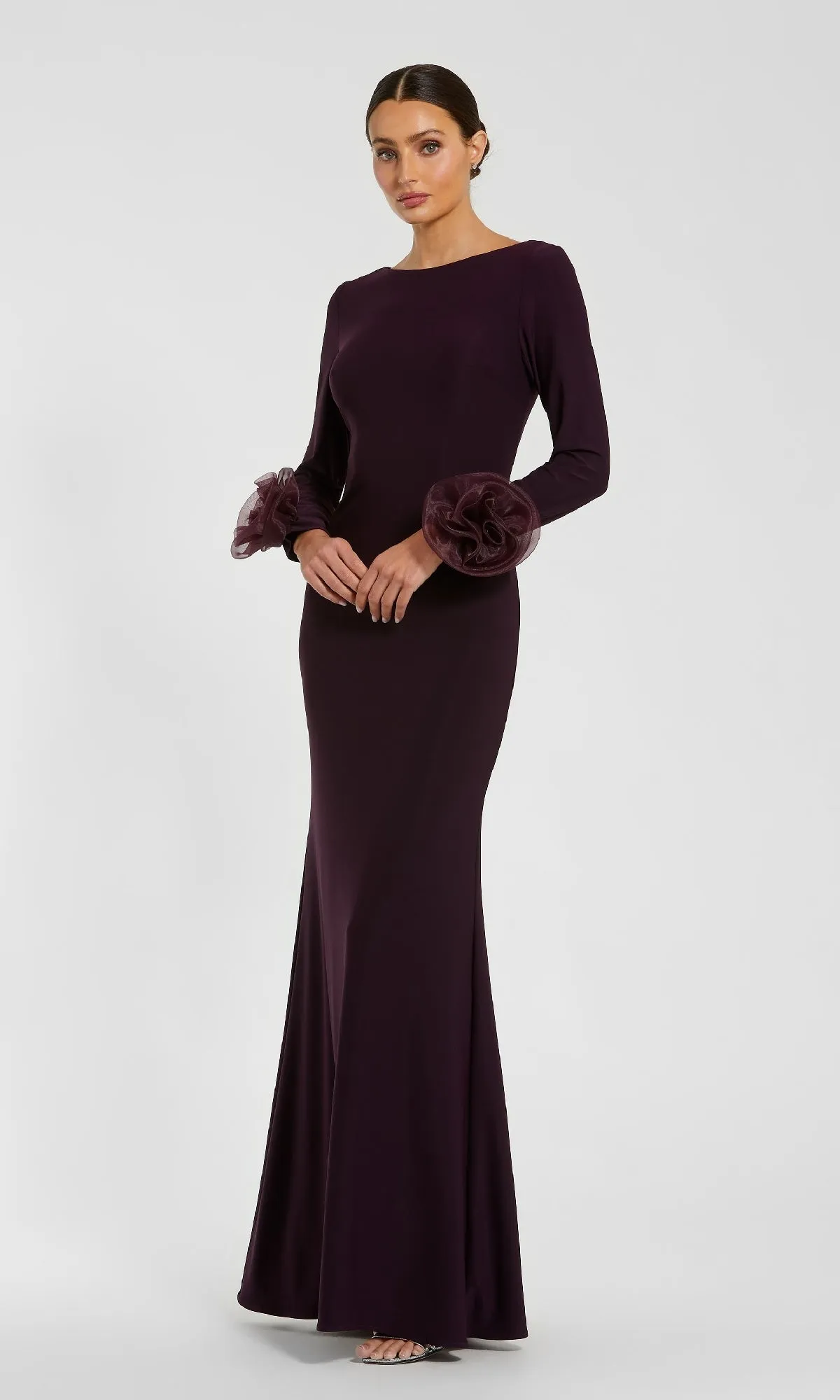 Long Sleeve Long Formal Dress: Mac Duggal 49949 sold by PromGirl
