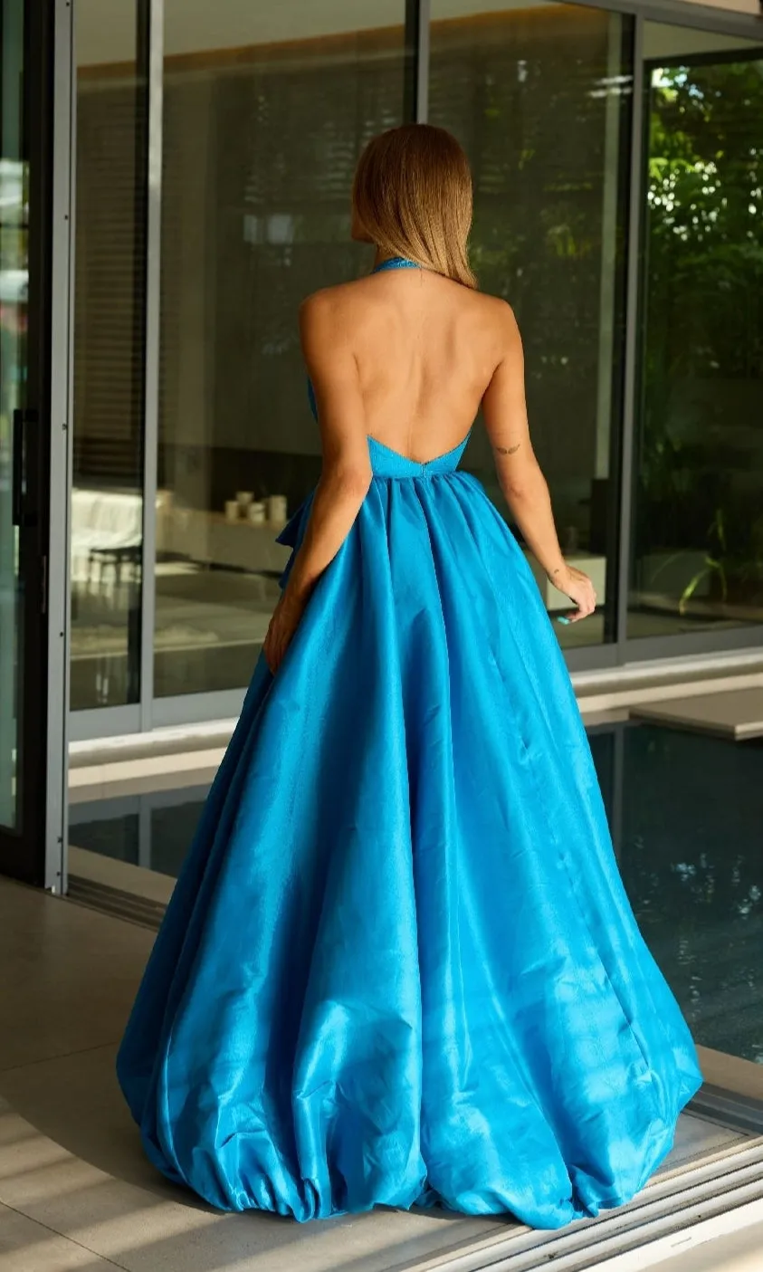Halter Long Balloon Prom Dress: Ava Presley 47146 sold by PromGirl product image thumbnail 2