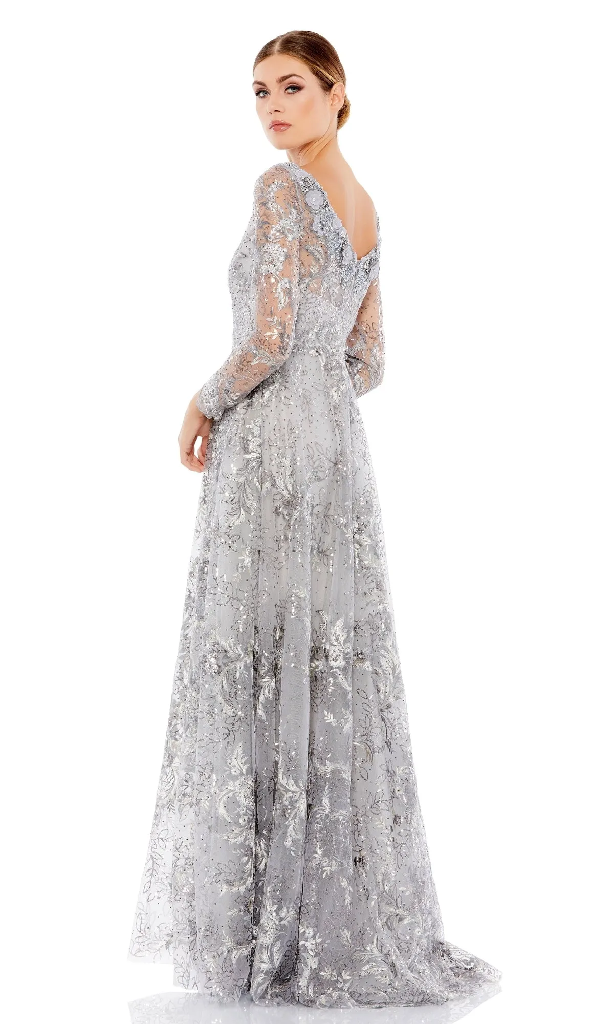 Long Sleeve Long Formal Dress: Mac Duggal 67498 sold by PromGirl product image thumbnail 5