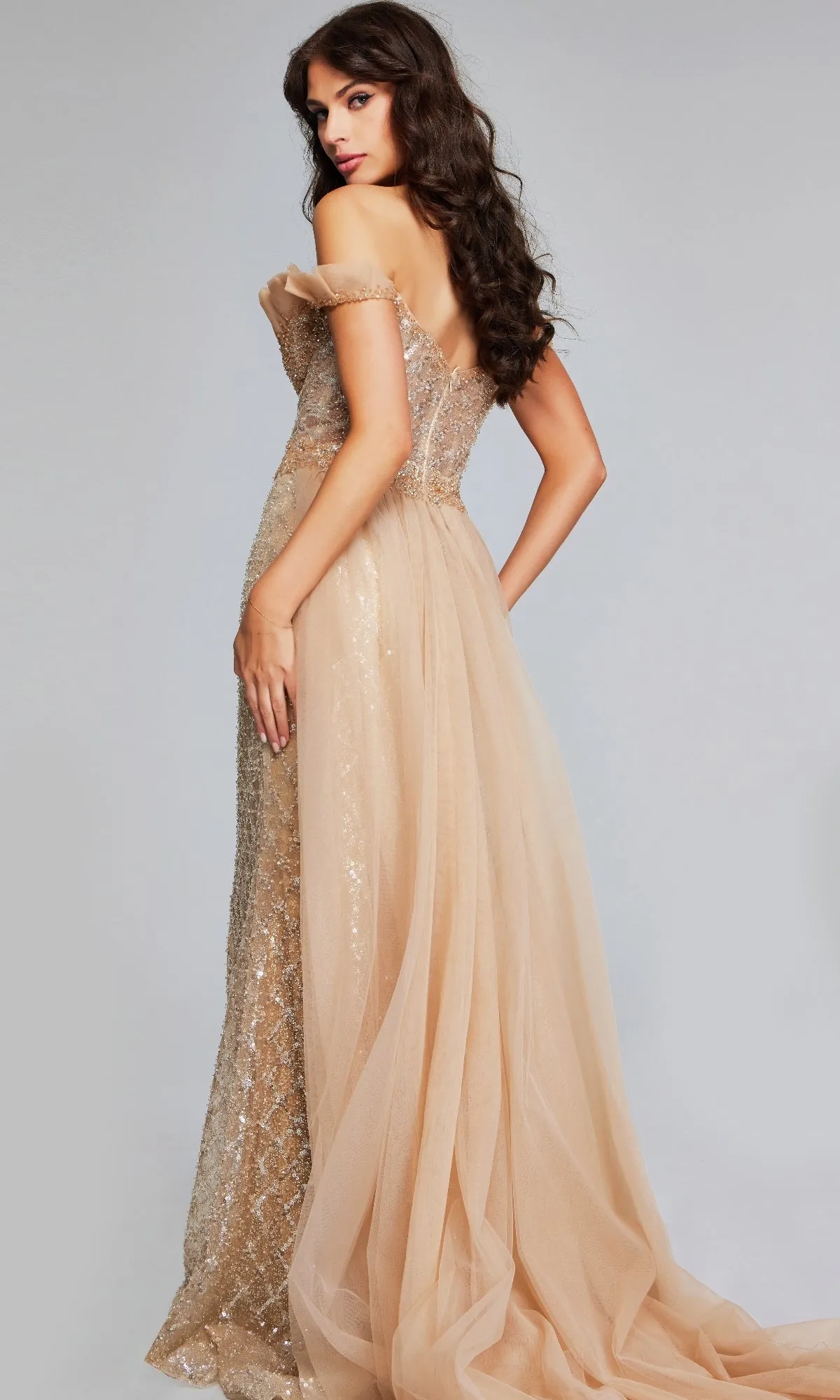 Long Formal Dress: Jovani 39389 sold by PromGirl product image thumbnail 3