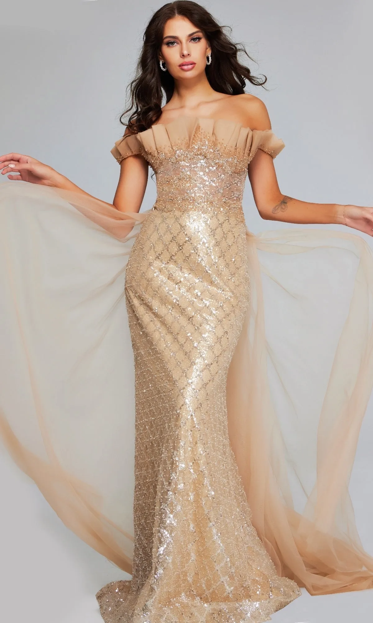 Long Formal Dress: Jovani 39389 sold by PromGirl product image thumbnail 4