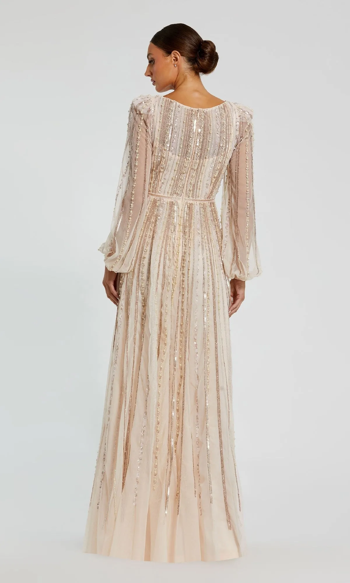 Long Sleeve Long Formal Dress: Mac Duggal 94081 sold by PromGirl product image thumbnail 5