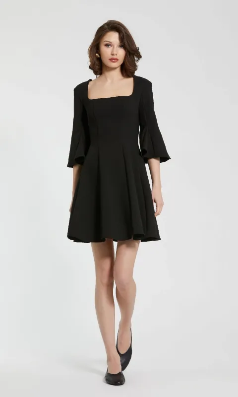 Cute Short Black Party Dress; Mac Duggal 21011 sold by PromGirl