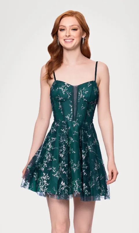 Short Glitter Hoco Dress: Blondie Nites 4884BN sold by PromGirl