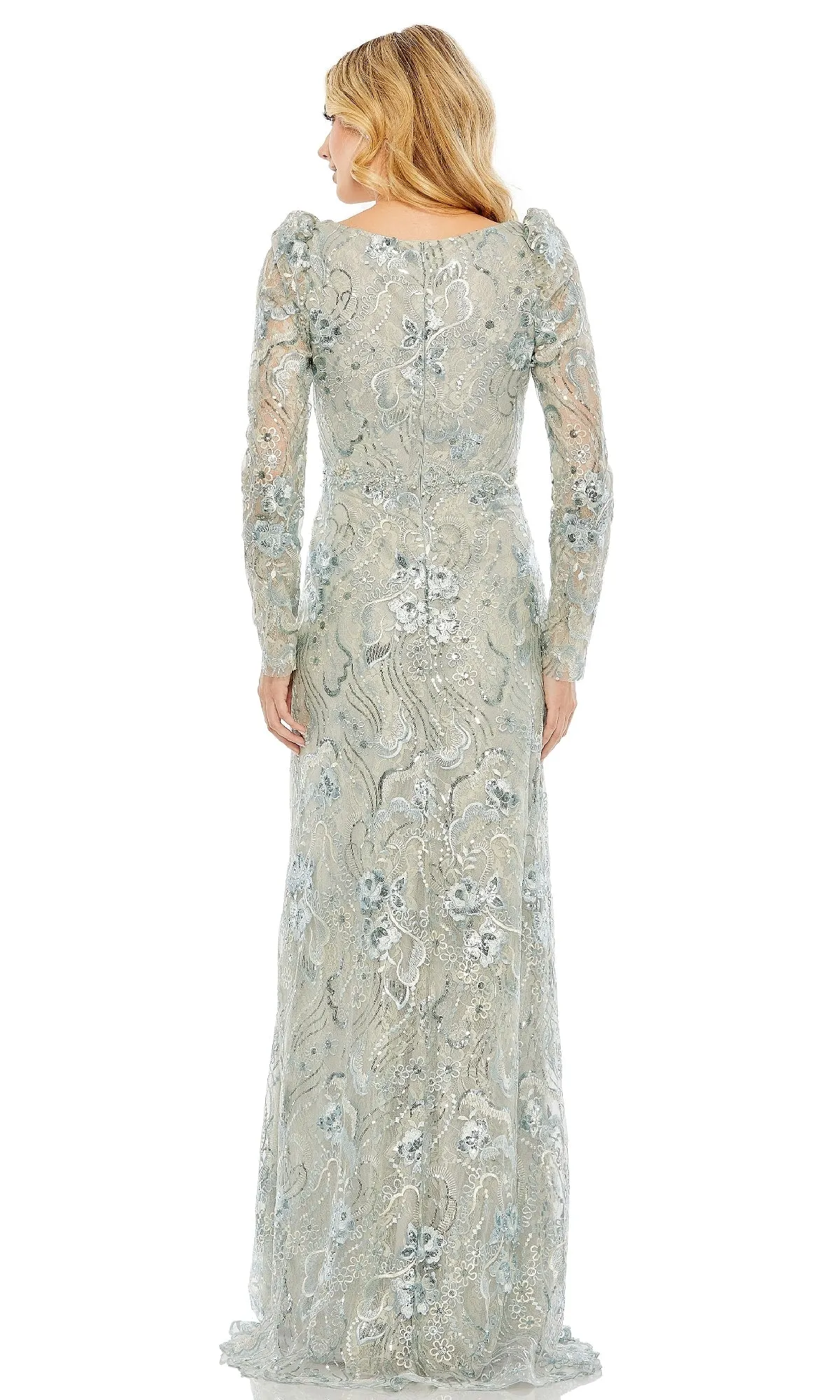 Long Sleeve Beaded Formal Dress: Mac Duggal 68190 sold by PromGirl product image thumbnail 2