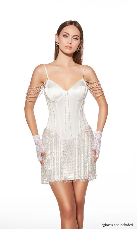 Short Homecoming Dress: Alyce 40064 sold by PromGirl