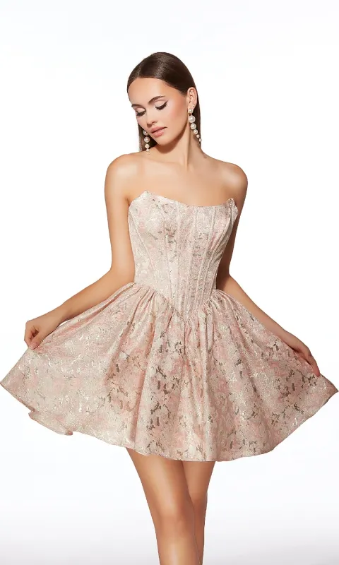 Short Homecoming Dress: Alyce 30007 sold by PromGirl