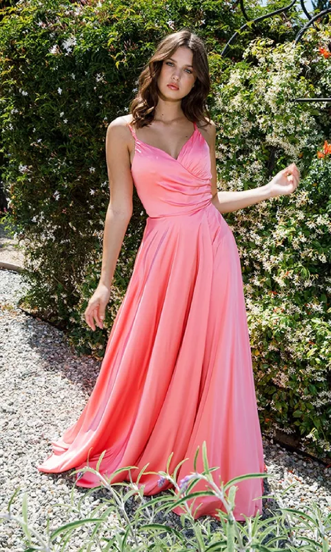 Classic Long Satin Prom Dress: Eureka 9917 sold by PromGirl