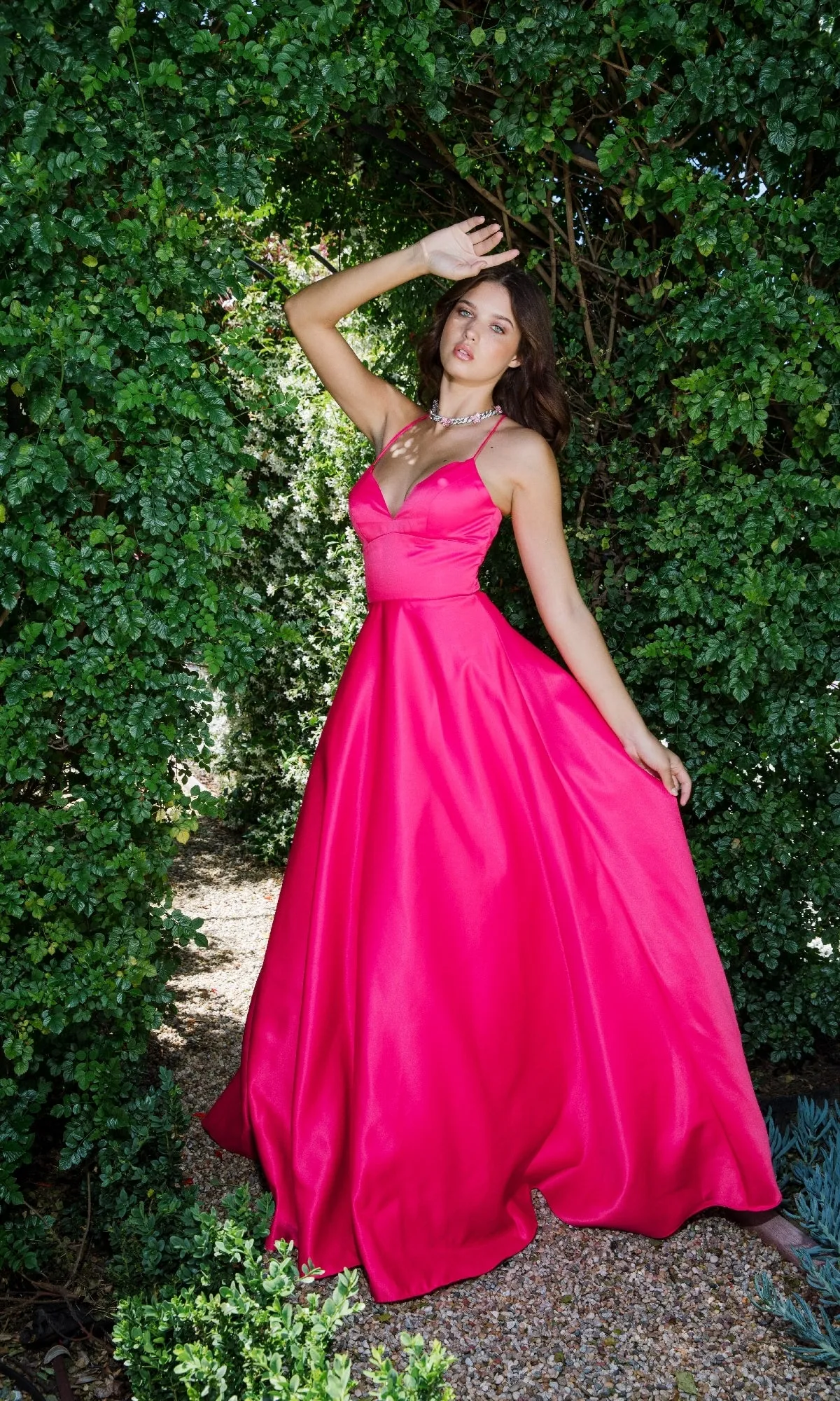 Strappy-Back Long Satin Prom Dress: Eureka 9008 sold by PromGirl