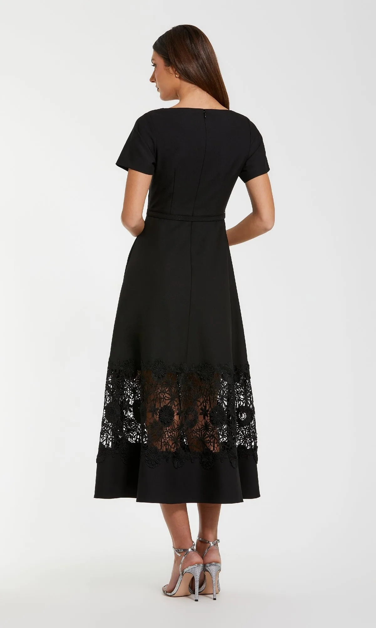 Short Sleeve Midi Cocktail Dress: Mac Duggal 81206 sold by PromGirl product image thumbnail 2