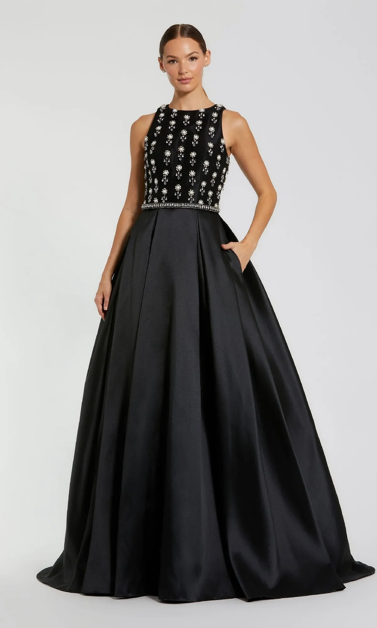 Long Formal Dress: Mac Duggal 48803 sold by PromGirl