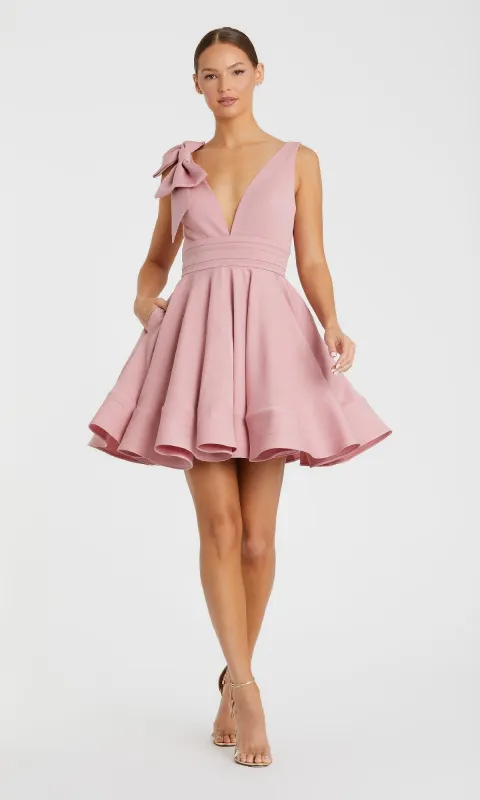 Short Wedding Guest Dress: Mac Duggal 49971 sold by PromGirl