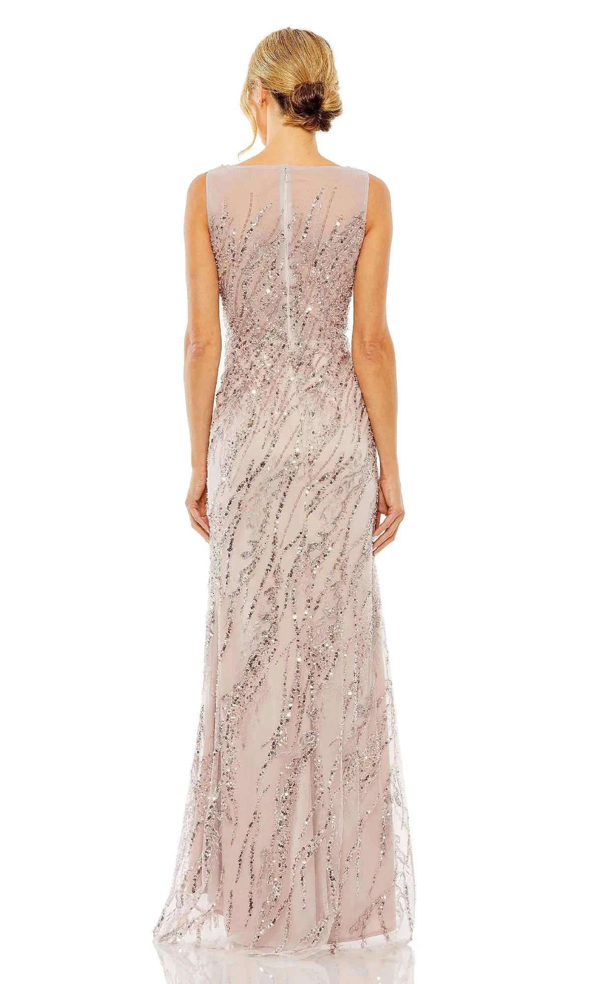 Long Lilac Sequin Formal Dress: Mac Duggal 20518 sold by PromGirl product image thumbnail 2