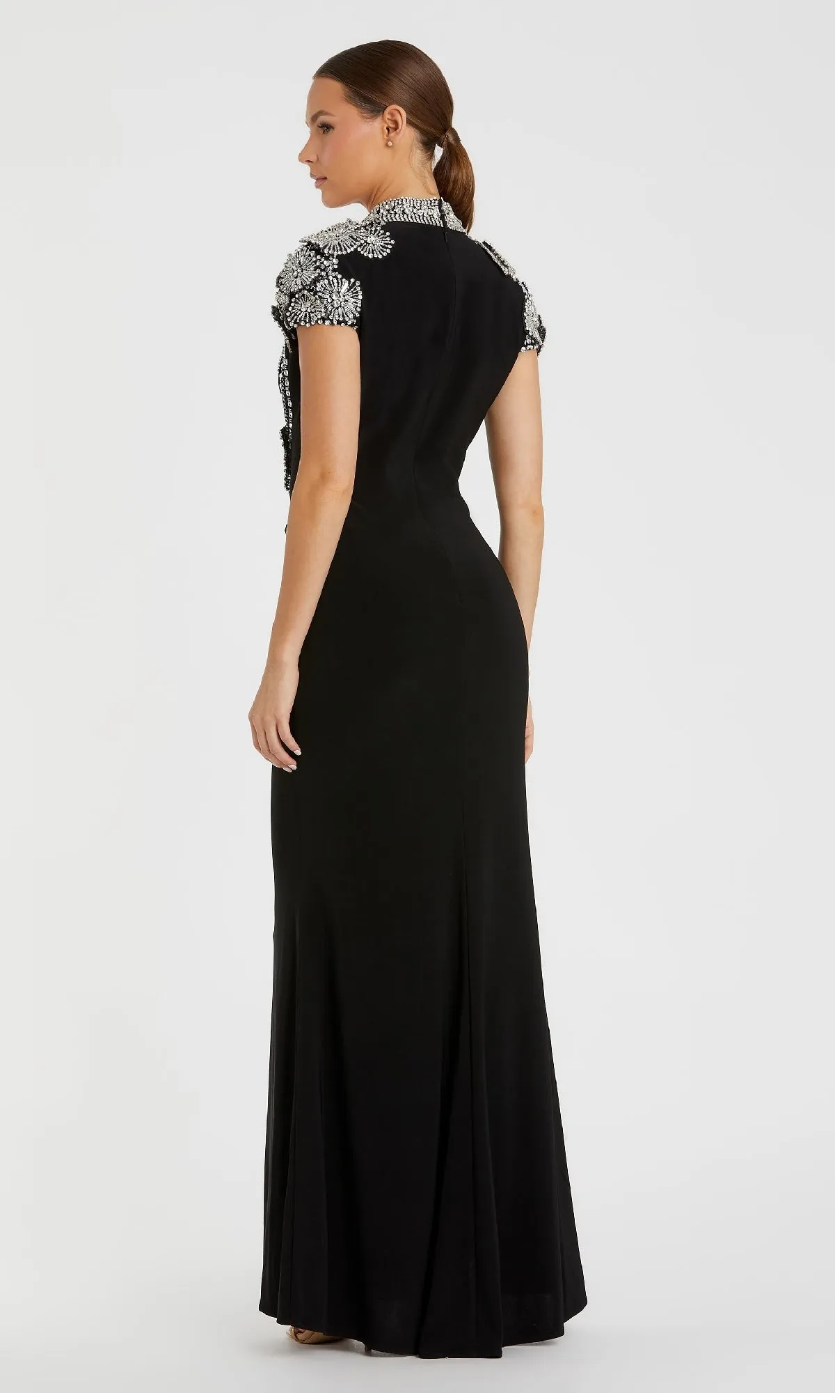 Beaded Long Black Formal Dress: Mac Duggal 42055 sold by PromGirl product image thumbnail 2