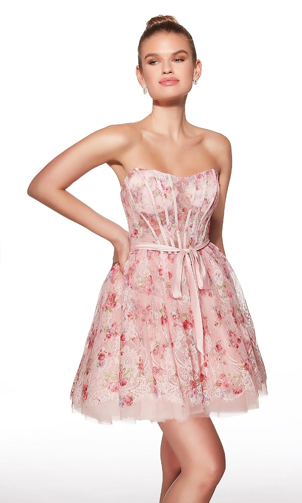 Short Homecoming Dress: Alyce 30019 sold by PromGirl product image thumbnail 3