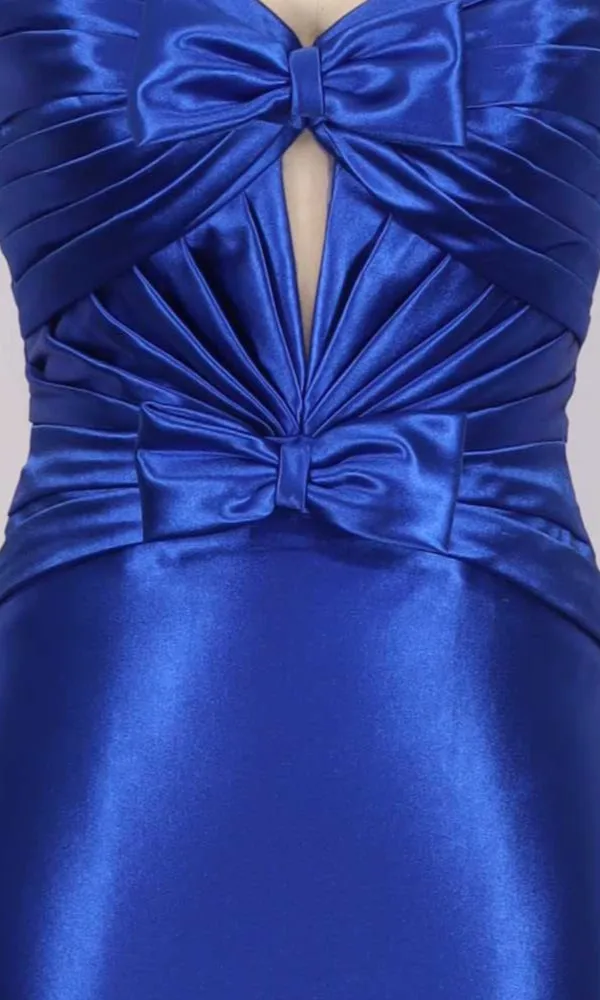 Pleated Satin Hoco Dress: PromGirl Exclusive 250143 sold by PromGirl product image thumbnail 3