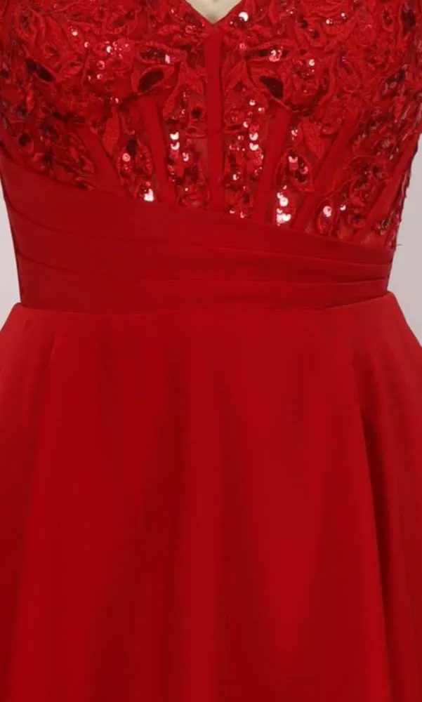 Sparkly Corset Hoco Dress: PromGirl Exclusive 250153 sold by PromGirl product image thumbnail 4