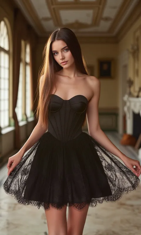 Strapless Short Corset Hoco Dress: Alyce 30011 sold by PromGirl
