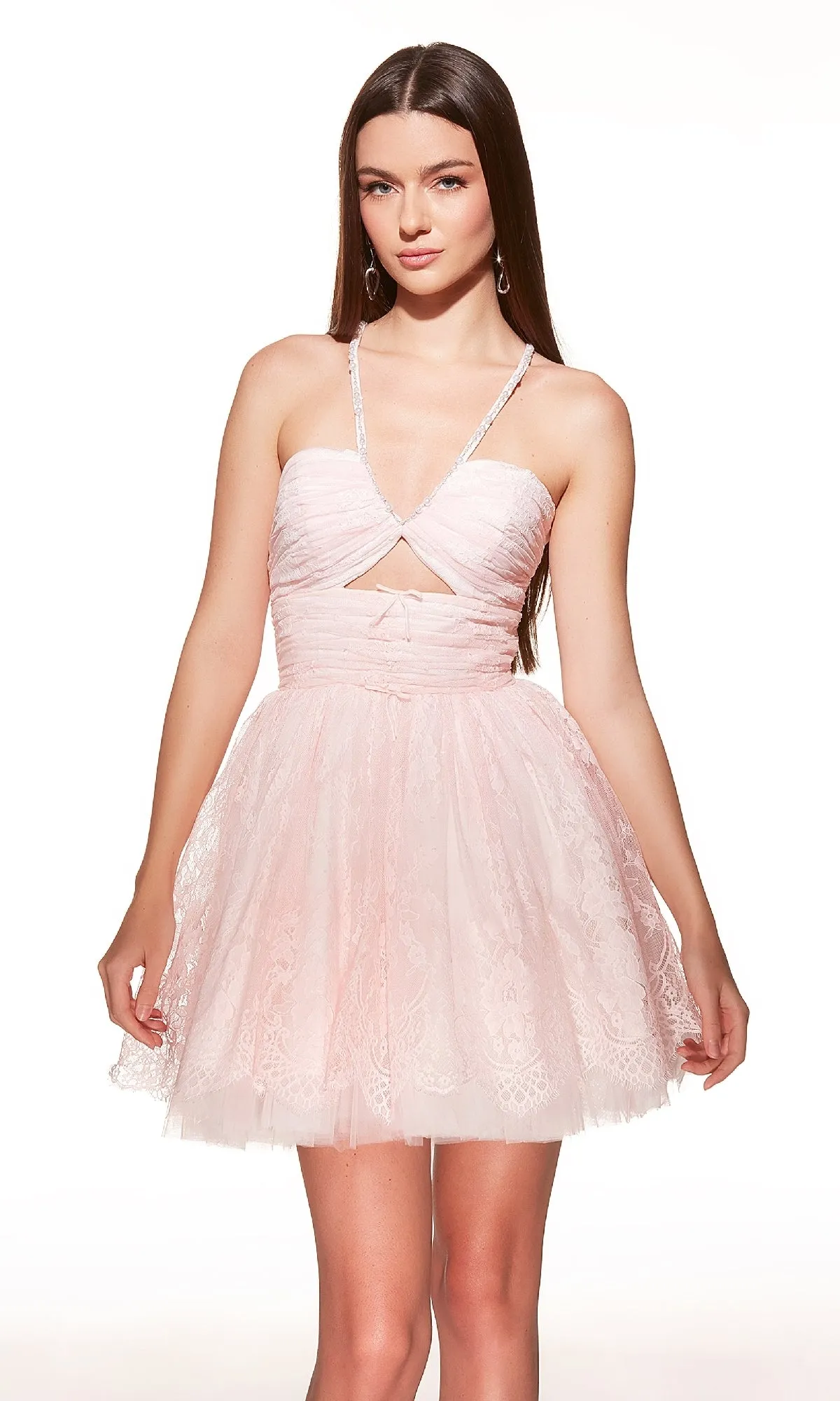 Cut-Out Short Homecoming Dress: Alyce 30030 sold by PromGirl product image thumbnail 3