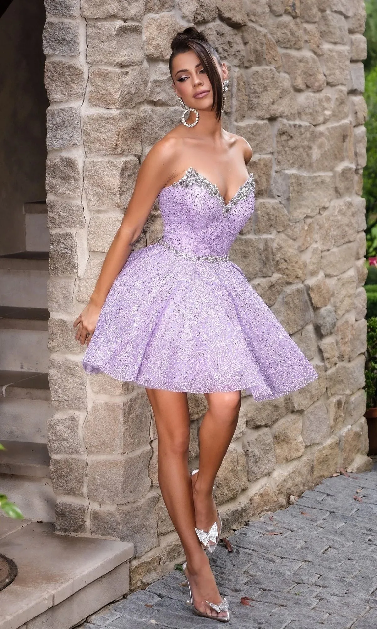 Short Homecoming Dress: Portia and Scarlett PS24765 sold by PromGirl product image thumbnail 4