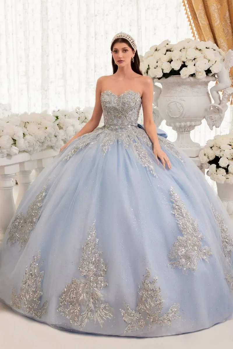 Ladivine Strapless Quinceanera Dress 15715 sold by PromGirl