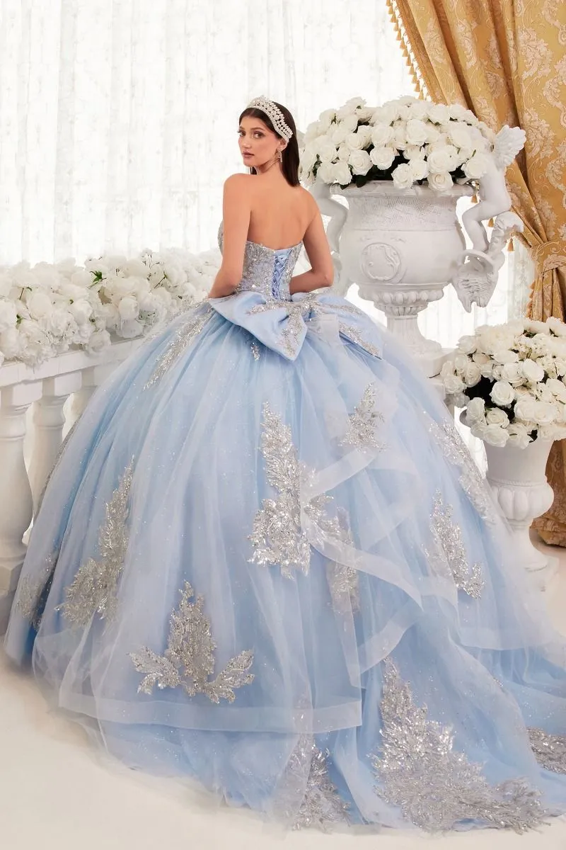 Ladivine Strapless Quinceanera Dress 15715 sold by PromGirl product image thumbnail 2