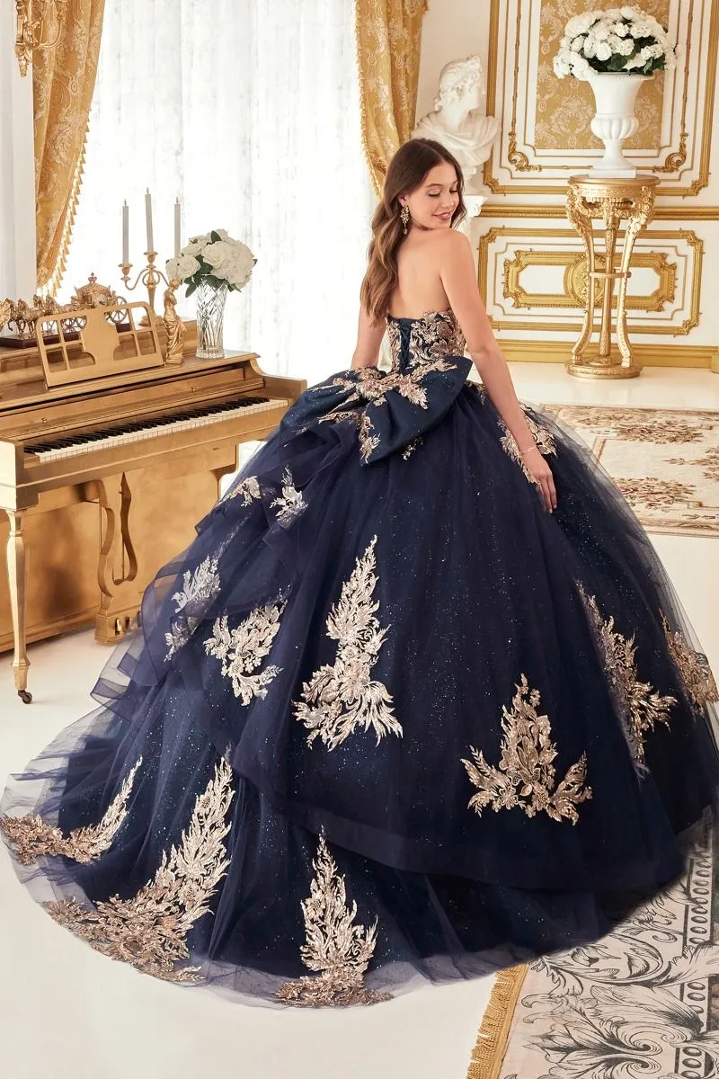 Ladivine Strapless Quinceanera Dress 15715 sold by PromGirl product image thumbnail 5