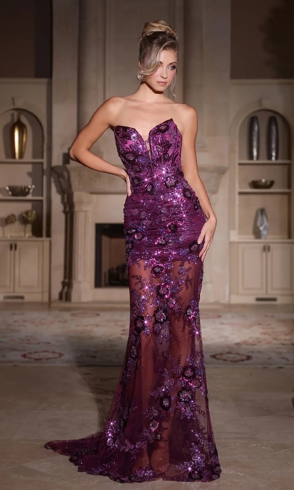 Long Prom Dress: Portia and Scarlett PS25287 sold by PromGirl product image thumbnail 3